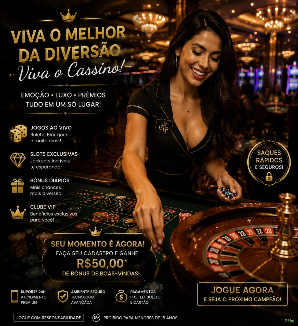 Bônus de boas-vindas 789g